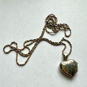 Vintage Sterling Silver Bubble Heart Locket